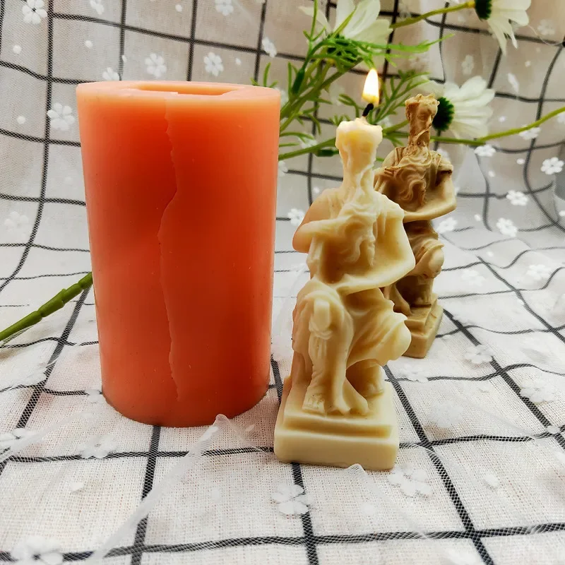 DIY Moses Scented Candle Silicone Mold Knickknacks Plaster Resin Mold