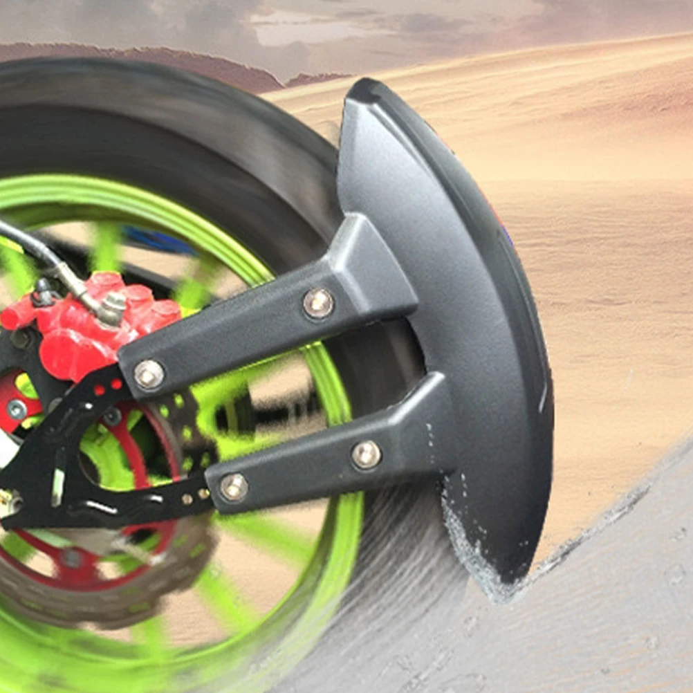 

Rear Mudguard Motorcycle Motorcycle Supplies Adjustable Black Pp Steel Splash Guard Wheel Protector Universal Fit