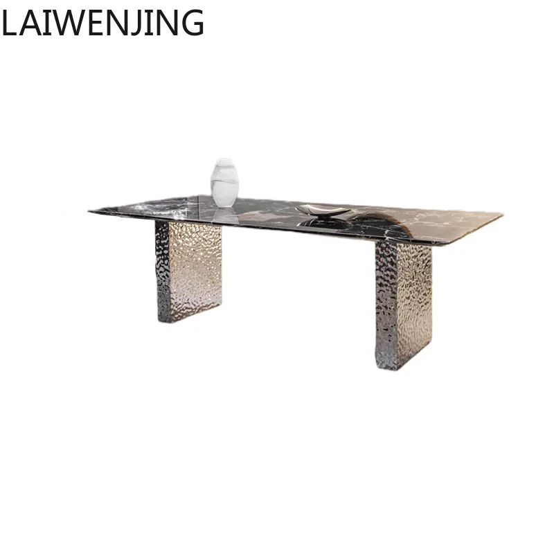 

SGF Italian minimalist supercrystalline stone dining table modern simple rectangular dining table