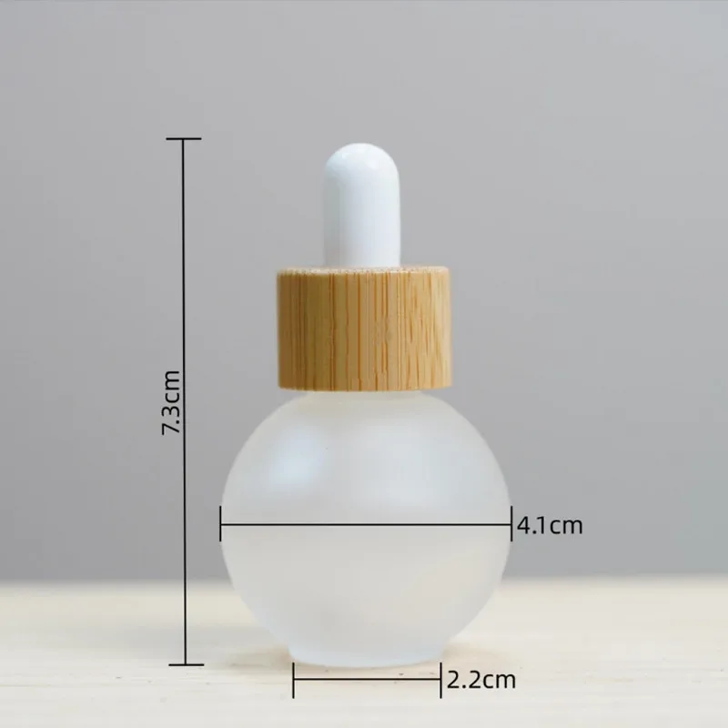 Refillable Dropper Bottle Frosted Essential oil Glass Aromatherapy Liquid 20ml Drop for Massage Pipette Bottles