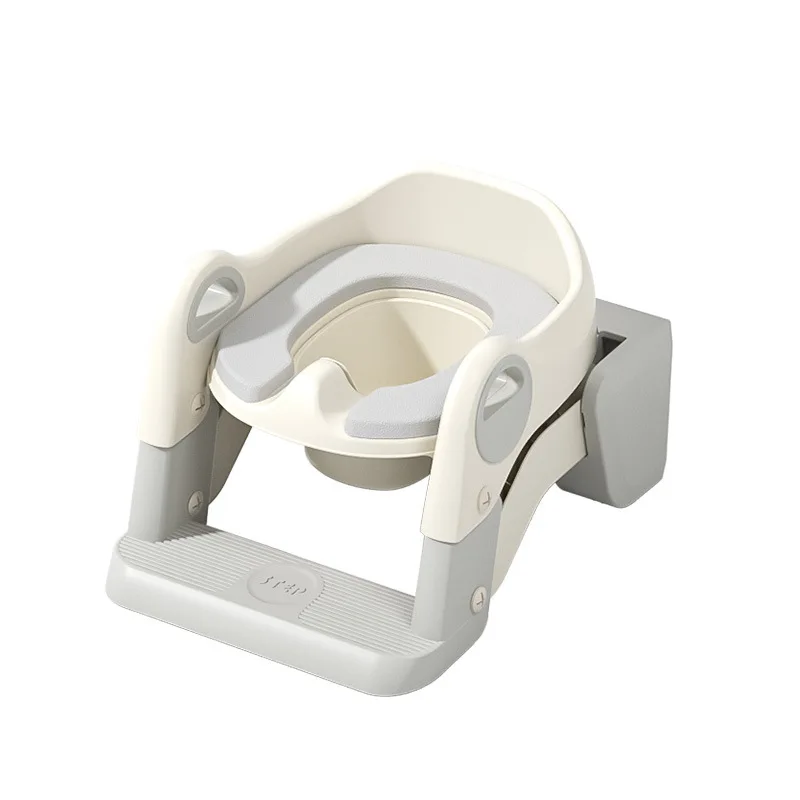 Children's Toilet Seat Riser - A Foldable Baby Toilet Assistance Step Ladder-style Toilet Step