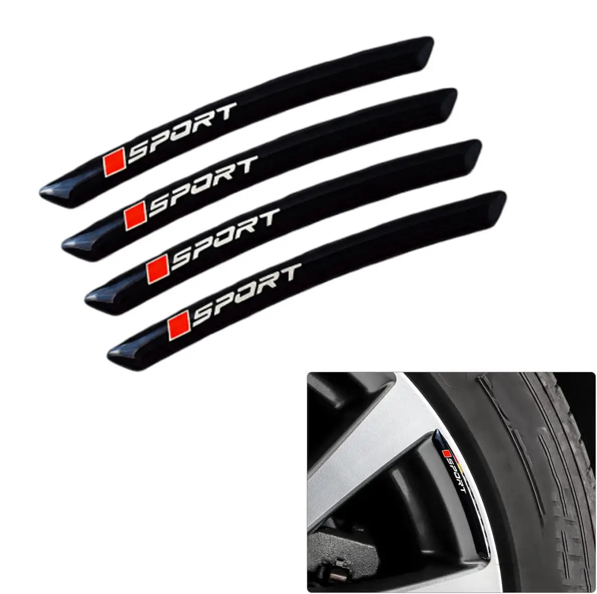 Car Wheel Hub Decals, Designed to Conceal Tire Defects And Enhance The Sporty Appearance of Any Vehicle, Compatible with All Car