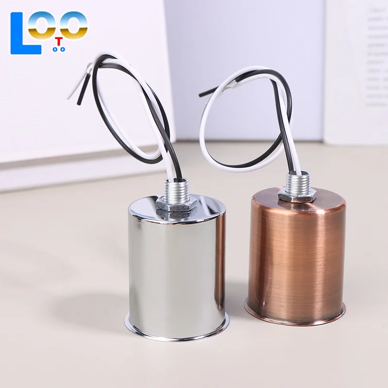 E27 السيراميك المسمار مزهرية مضيئة مزودة بقاعدة مقبس الإضاءة جولة LED مصباح بفتيل حامل داخلي Led مصباح جزء سهلة التركيب للضوء LED