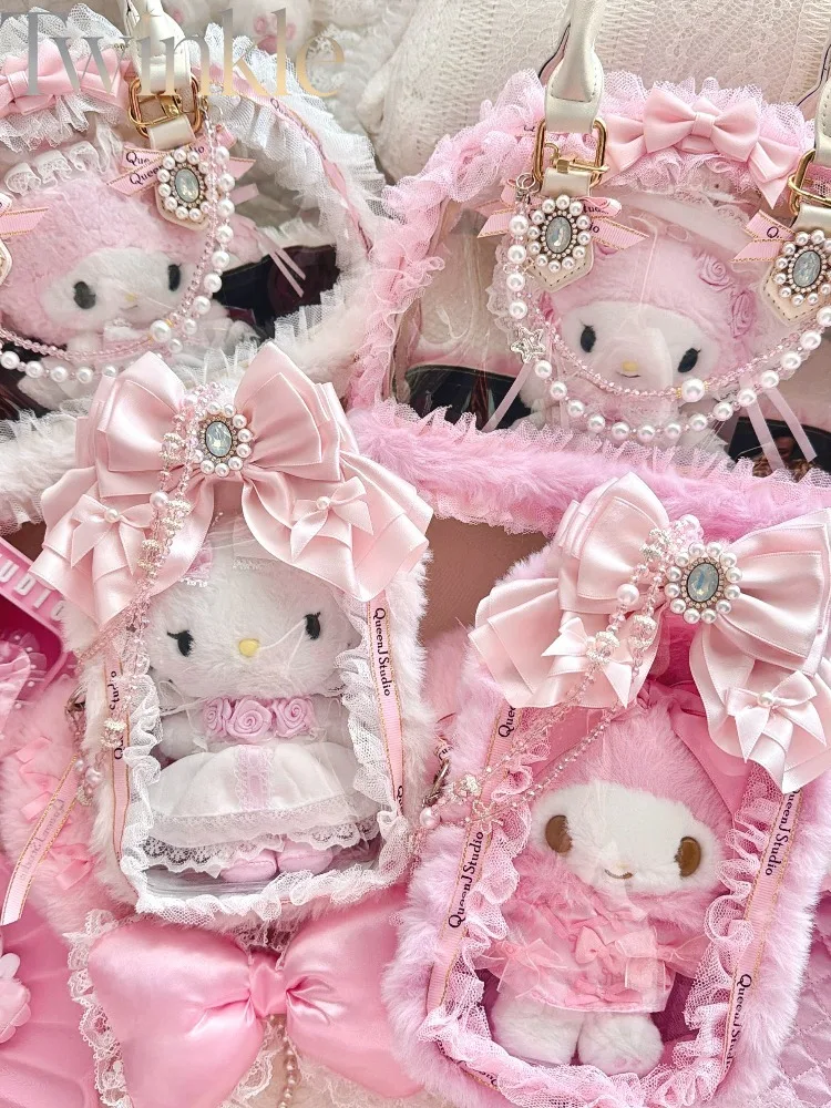 Lolita Ita Bag Doll Display Pouch Protector Case DIY Kawaii Japanese Princess Cute Transparent Women Sweet Harajuku No Doll