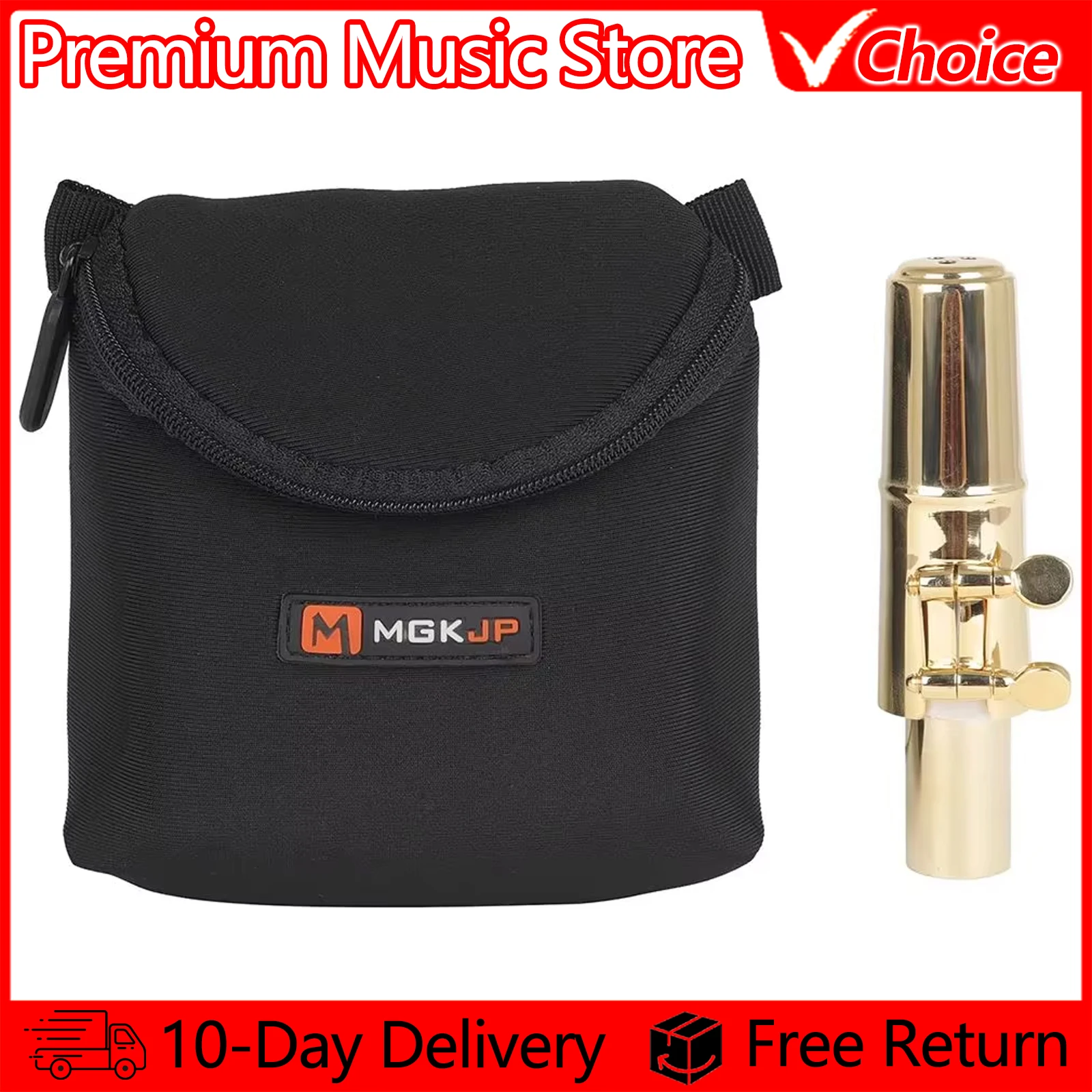 Saxophone Mouthpiece Cotton Bag Clarinet Mouthpiece Storage Bag Wind Instrument Accessories Universal Cotton Polyester