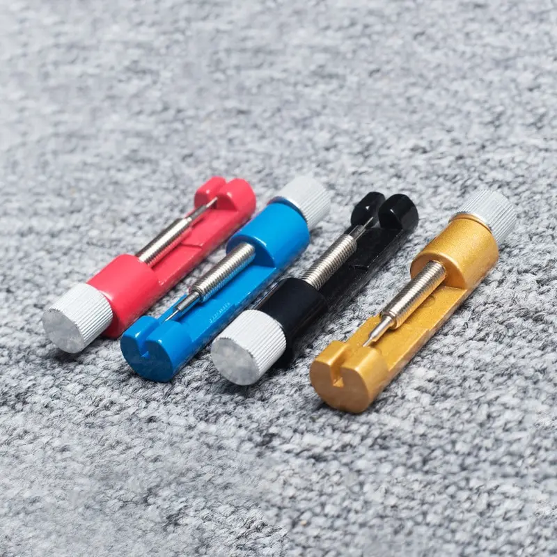 金属製時計修理工具 腕時計バンド調整ツール 時計ピンバンドブレスレットリンクピンツールリムーバー 簡単に取り外し調整可能