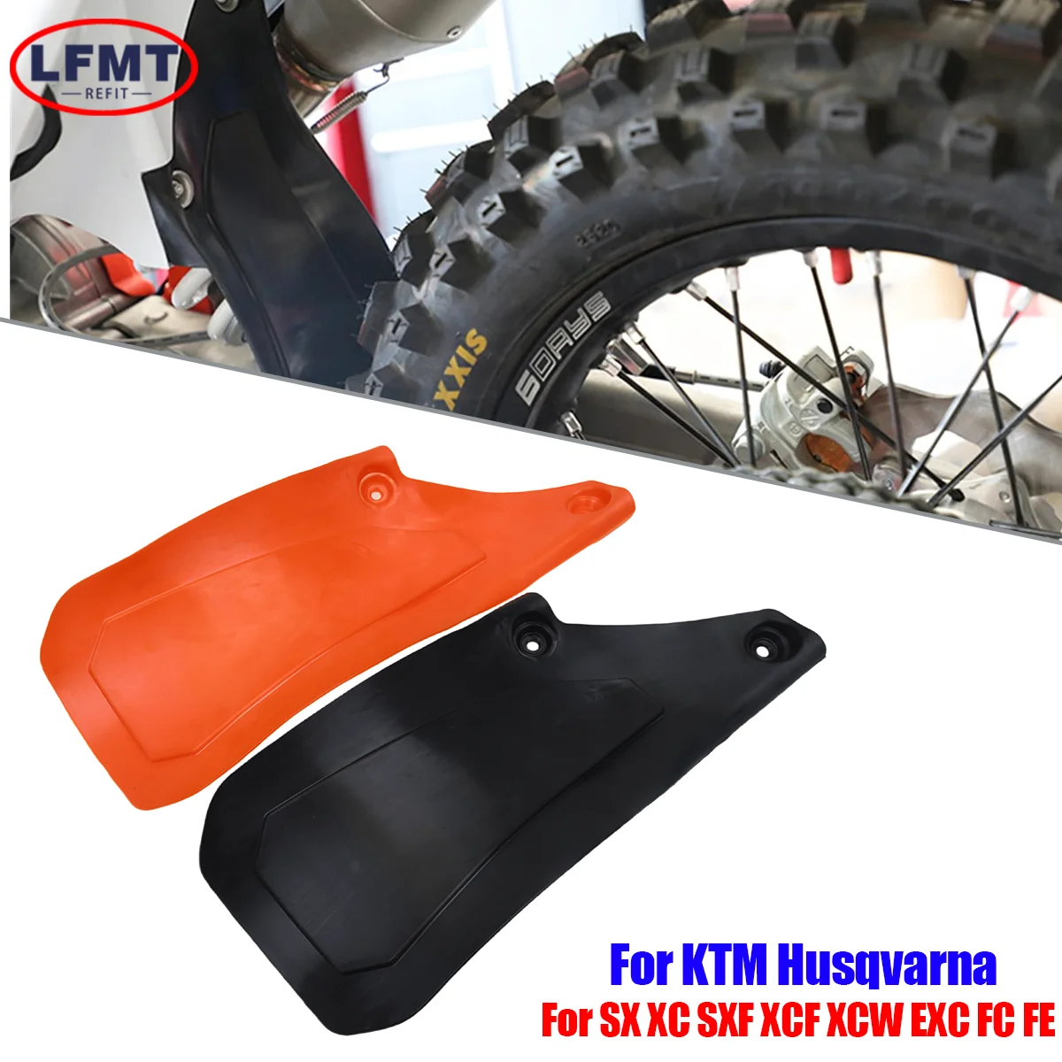 For KTM Motorcycle Rear Fender Mudguard Plastic Kit Shock Absorber Air Box Mud Flap Splash Guard SX SXF XC XCF XCW XCFW 125-500