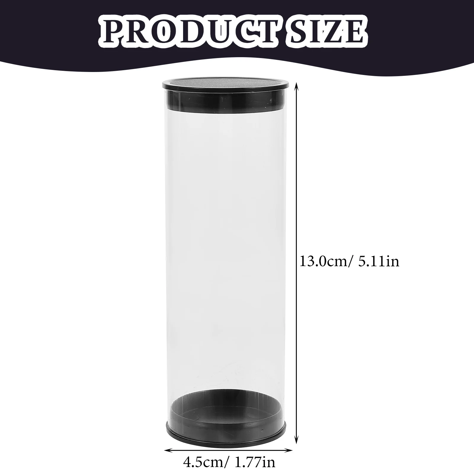 Golf Ball Tube Barrel PC Transparent Round Plastic Packaging Box 45mm Diameter Golfs Case Carrying Portable Displaying Sports