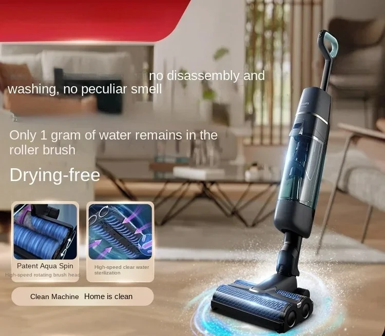 

a household washing machine with high-speed double-roller brush and clean water sterilization