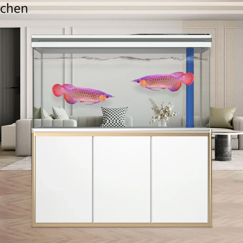 bottom filter fish tank aquarium large and medium-sized ultra-white glass dragon fish tank free of water filtration