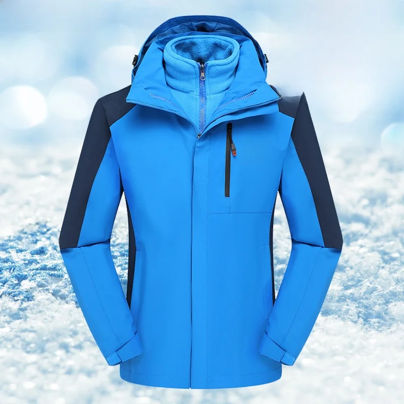 

Winter Tee-in-One Men's Outdoor Casual Work Jaet Set American Cotton Coat Upper Trendy ex Removable Inner Vest