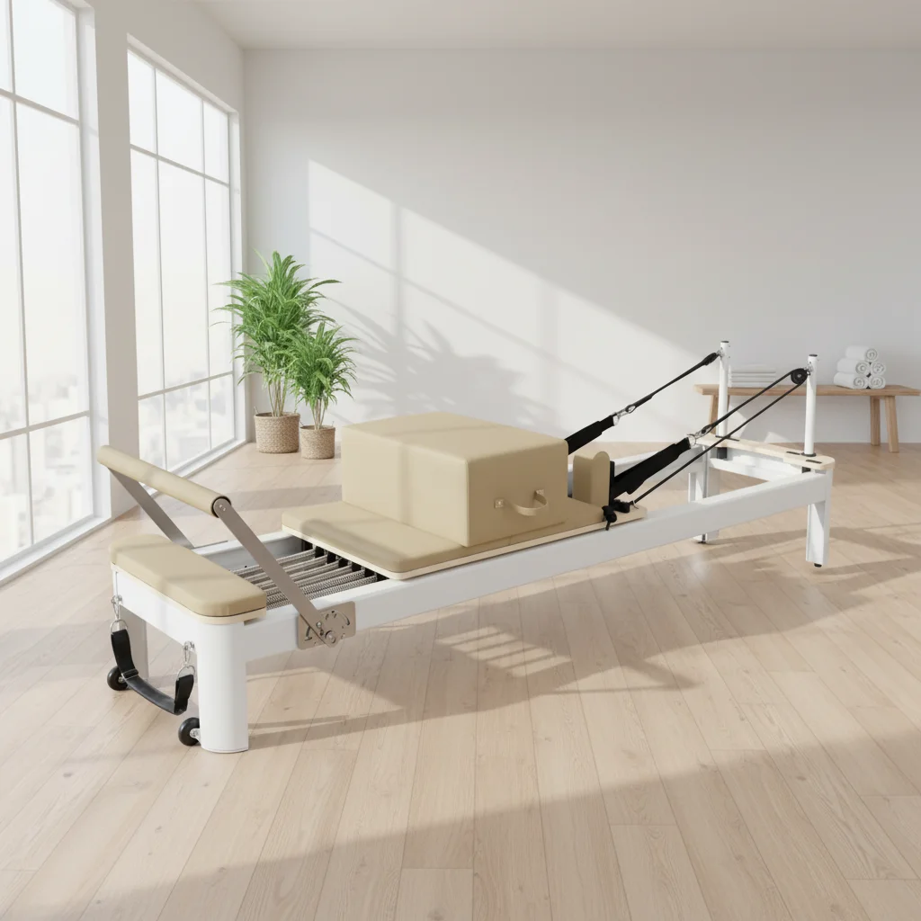

Pilates Factory High Quality Aluminum Alloy Heavy Machine White Pilates Yogini Studio Fitness Equipment Gym Adjustable Low