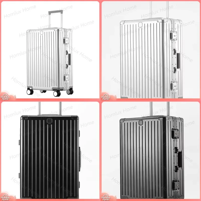 for Travel Luggage 20 Inch Hard Shell 100 Percent Aluminum Metal Suitcase with Spinner Wheels for Cabin and Checked Baggage