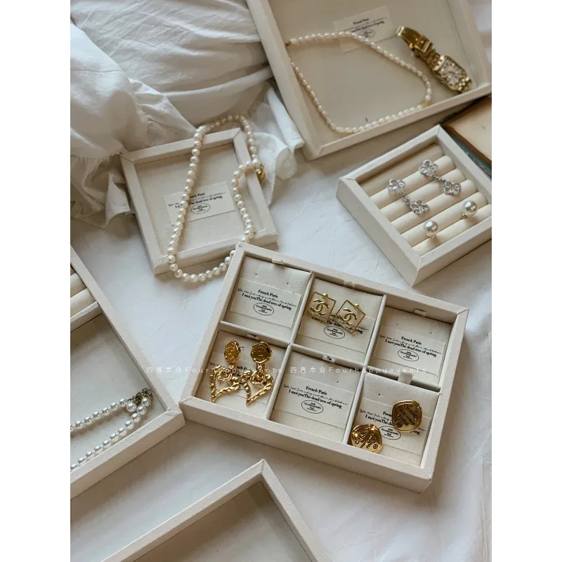 Sixi tray jewelry ring necklace display stand jewelry box retro display plate stud earrings jewelry earrings