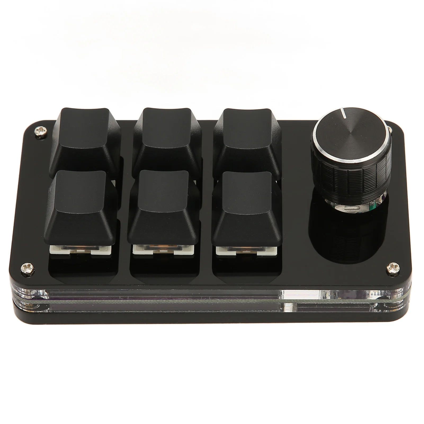 6 Key Mini Keypad with Knob USB DIY Programmable Mini Mechanical Keyboard OSU Gaming Keyboard for Gaming Office