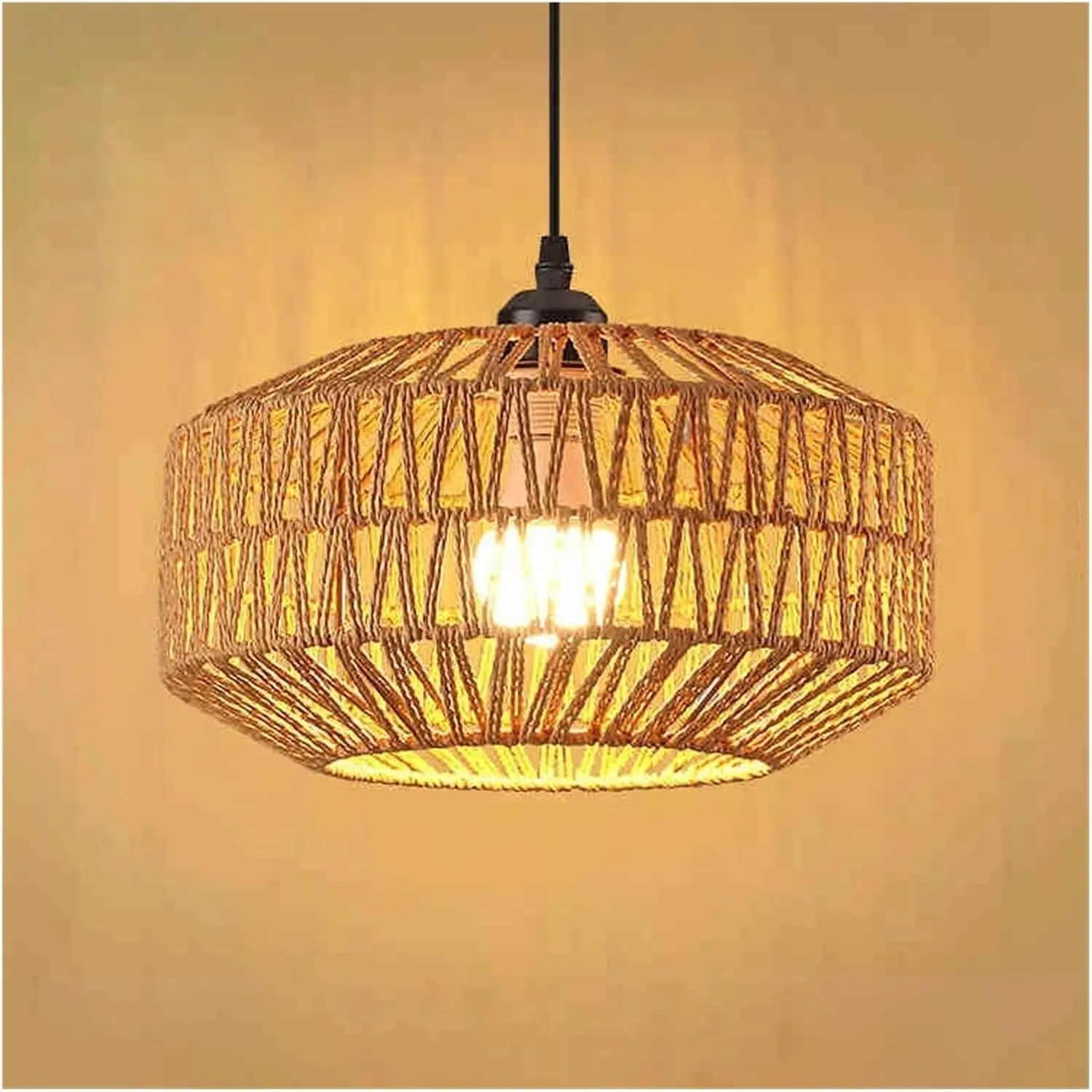 

Классический потолочный светильник ручной работы из ротанга, подвесная люстра для гостиной, спальни, домашнего декора, подвесной светильник с цоколем E27