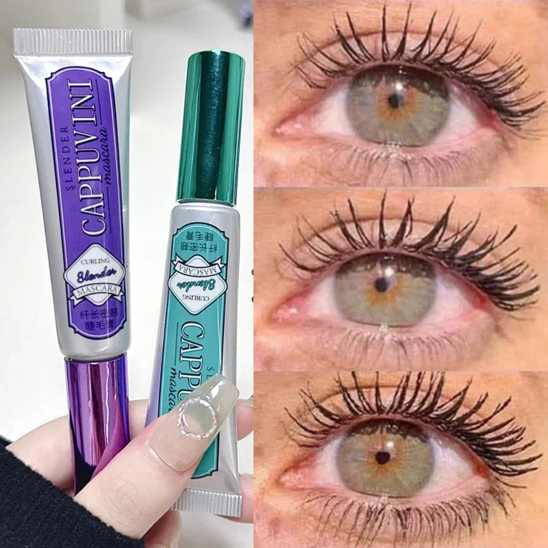 Mascara noir et marron avec brosse ultra-fine, allonger les cils naturels, imperméable et durable, extension optique, curling, cosmétiques coréens