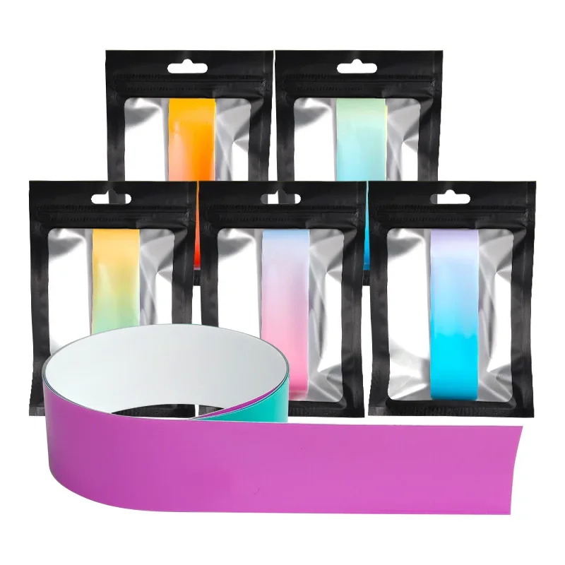 2pcs Pickleball Paddle Edge Protection Strip Dual-Color Gradient Edge Guard Anti-Chip Edge Tape Protective Strip