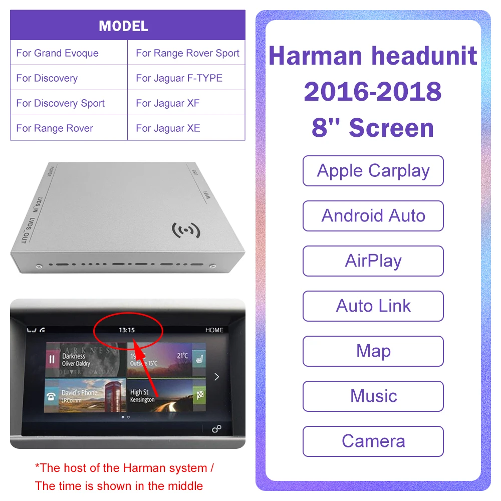 Android Auto Draadloze Carplay Voor Land Rover/Jaguar/Range Rover/Evoque/Discovery 2012-2018 multimedia Navigatie Auto Speler