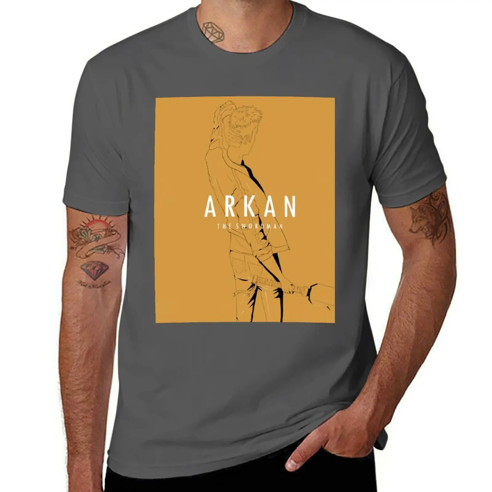 

ARKAN SWORDMAN T-Shirt Casual Light Summer Short Sleeve Top