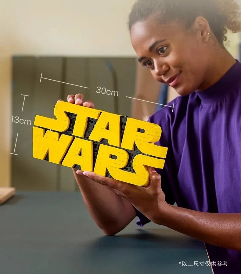 MINISO Disney 700 Uds 75407 bloques de construcción con logotipo de guerra espacial construido en ladrillos adornos 3D ladrillos de construcción juguete regalos de navidad