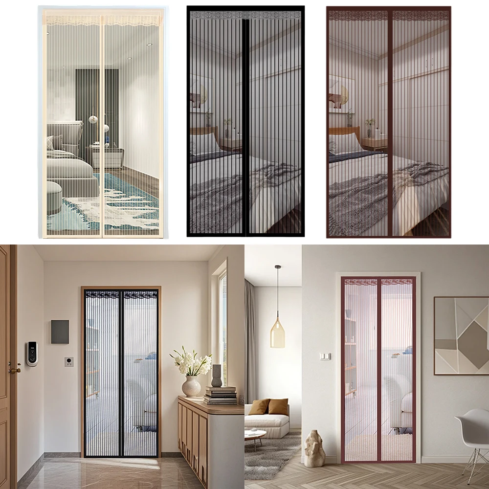 Anti Mosquito and Insect Net,Mosquito Insect Fly Bug Curtains Automatic Closing Mesh Mosquito Net with Mosquito for Curtain Door