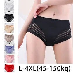 1 pçs sexy calcinha de renda cuecas femininas tamanho grande mid-rise cintura briefs respirável elevador nádegas roupa interior feminina