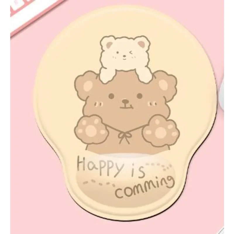 1 шт., утолщенный силиконовый коврик для мыши, с мультяшным рисунком