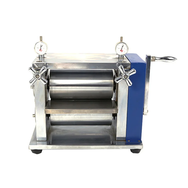 

Lab Small 100mm Width Manual Coin Cell Roller Rolling Press Machine