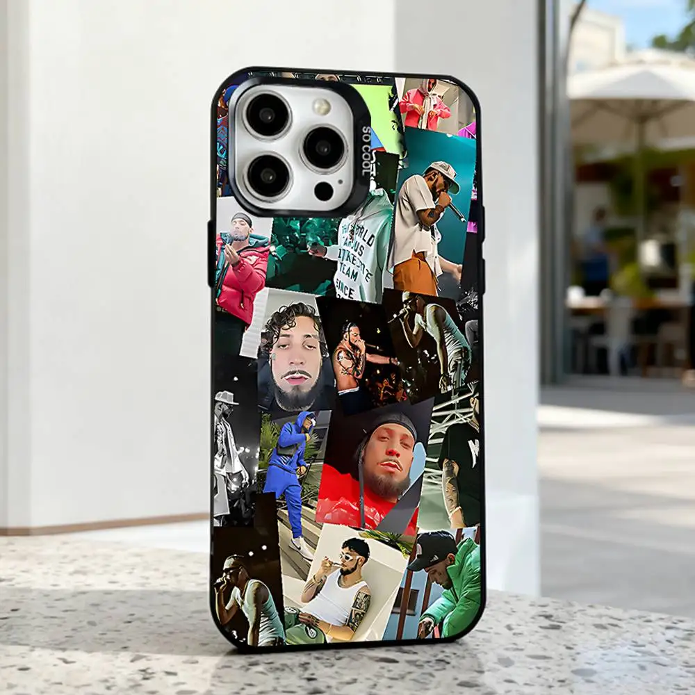 SINGER Jc Reyes Tour 2025 funda de teléfono para iPhone 17,16,15,14,13,12,11,Pro,Max,Plus,E,Air,Mini funda IMD de Tpu negra