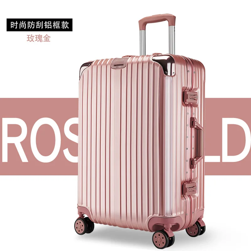 Wide Trolley Suitcase, Spinner Wheel, 26 Large Capacity Suitcase, 20 Inch Flat Bottom Trolley Suitcase, Lockbox