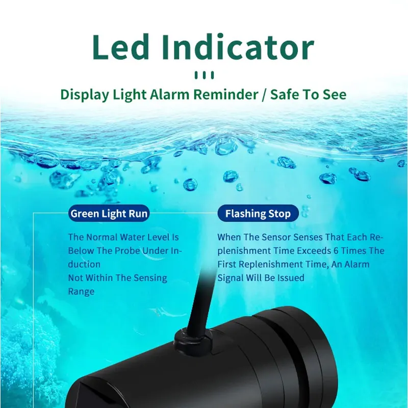 

Intelligent Fishbowl Automatic Water Replenisher for Aquariums Fresh and Sea Water Level Detection Water Addition System