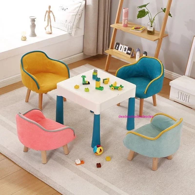 Children's small sofa chair, single person cute baby reading corner, reading lazy room, boy and girl backrest seat