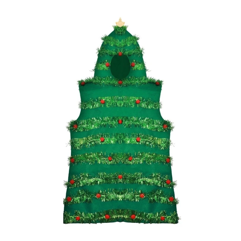DXAE Green Holiday Tree Costume Outfit for Photos and Holiday Show Use