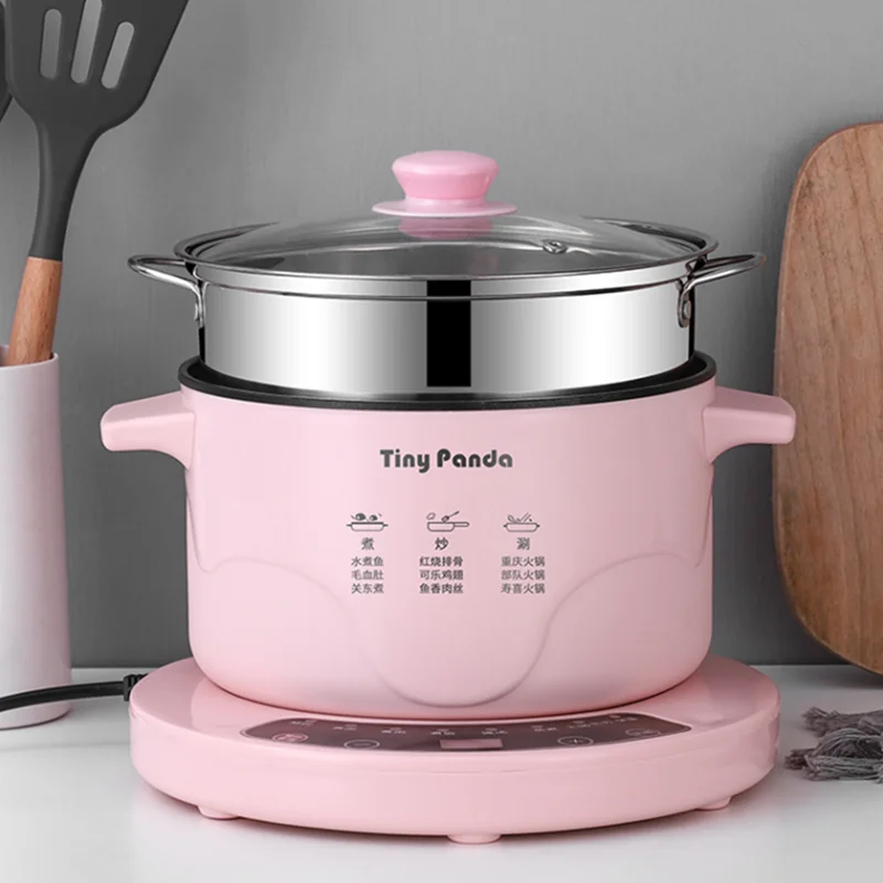 2.6L Electric Multi Cookers Heating Pan Stew Household Cooking Pot Hotpot Noodles Eggs Soup Steamer Rice Cooker