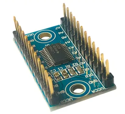Unidirectional level conversion module for 5V and 3.3V single-chip microcontroller I/O signals conversion between TTL levels