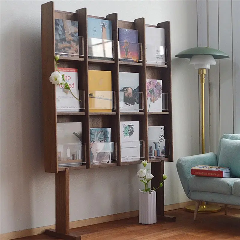 ABJV 1/6 مقياس دمية مصغرة Bookrack حامل صحف الأثاث لباربي ، Blyth ، BJD دمية الملحقات ، B #6