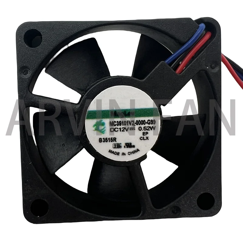 

Brand New Original MC35101V2-0000-G99 3.5cm 3510 35x35x10mm DC12V 0.52W 3 Lines Of Small Silent Cooling Fan