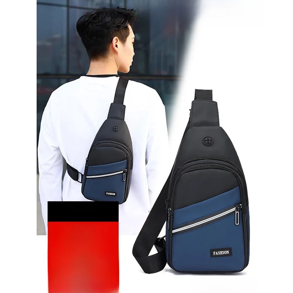 

2026 New Men's Bapa Busin Single oulder Practical Chest Bag Faion Simple Color Blo Casual Crossbody Bag