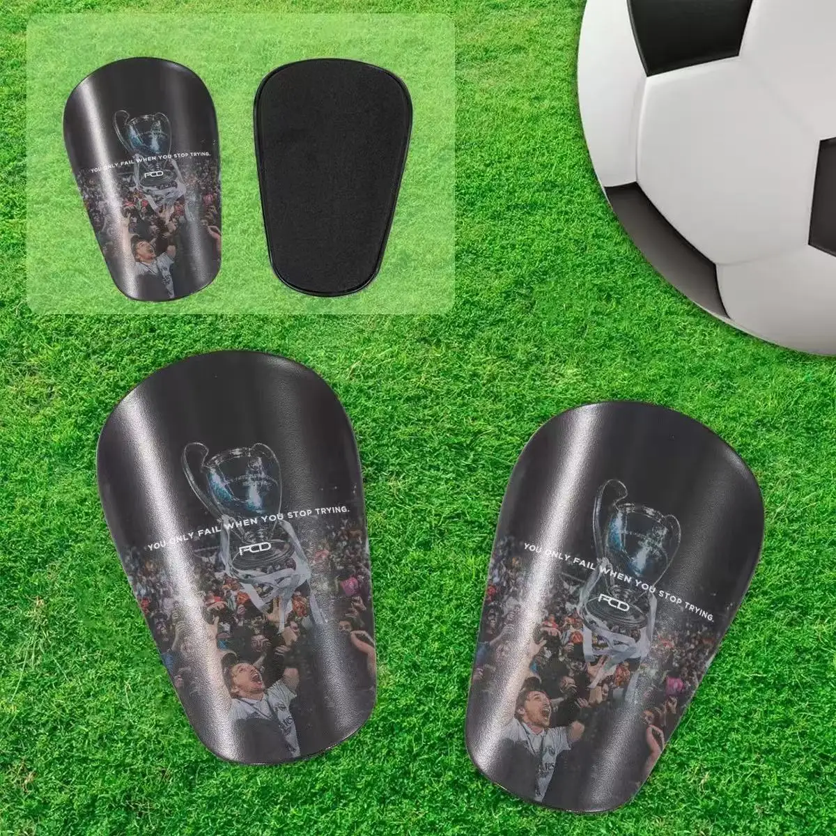 [Espinilleras Profesionales] Espinilleras Ligeras para Entrenamiento de Fútbol Profesional, 1 Par | Equipo de Protección con Amortiguación de Impactos