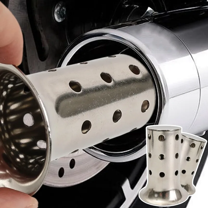 

Universal Stainless Steel 51mm 61mm Exhaust Pipe Muffler DB Noise Sound Absorption for Honda Kawasaki Suzuki Noise Eliminator