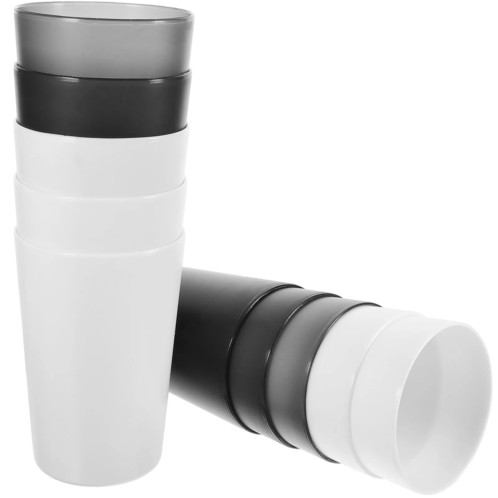 10Pcs Elegant Matte Toothbrush Cups Strong Reusable Plastic Bathroom Cup Toothpaste Holder Tooth Rinsing Mug Bedroom Makeup