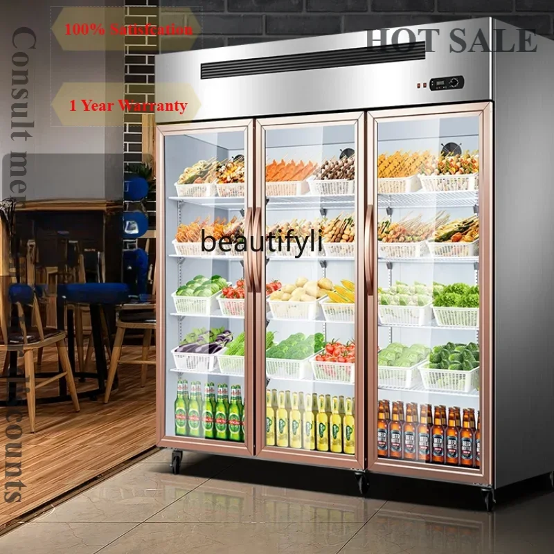 A81 Refrigerated Display Cabinet Beer Beverage Tea Fruit Barbecue Vegetables Fresh Cabinet