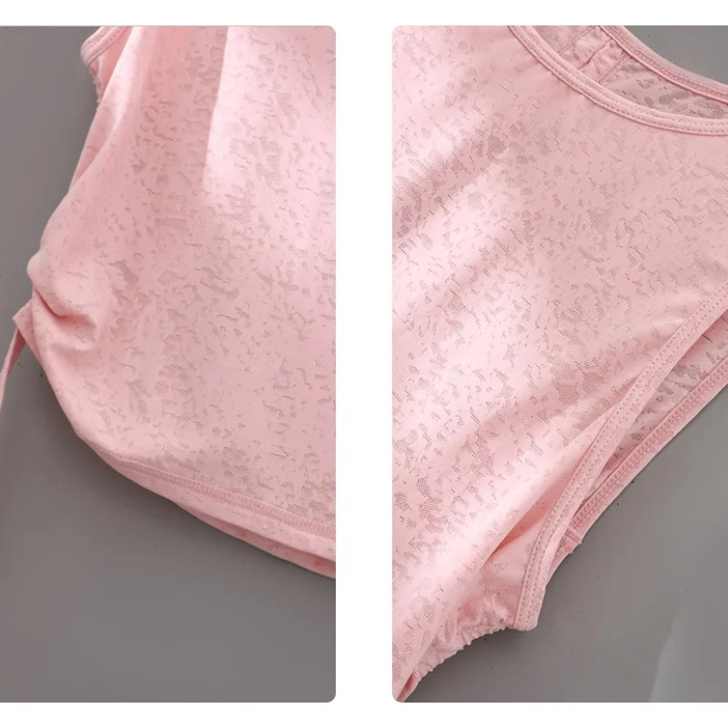DRUR Canotta da yoga da donna con volant laterale Top estivo leggero ad asciugatura rapida T-shirt da allenamento senza maniche Abbigliamento da palestra Abbigliamento sportivo