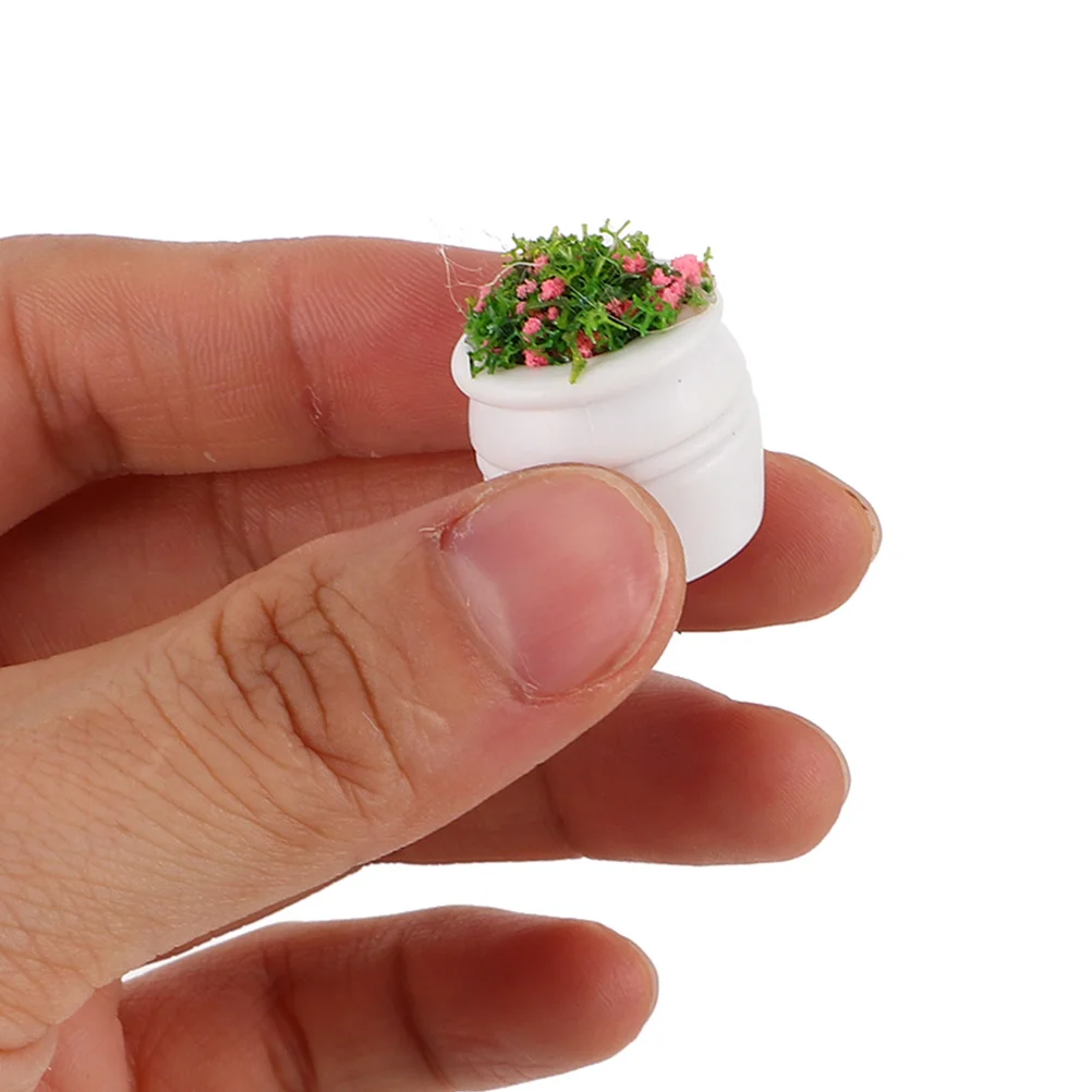 

22pcs Miniature Plants Decor: Realistic Artificial Potted Plants For Dollhouse Garden Tiny Bonsai For Desktop Micro Landscape