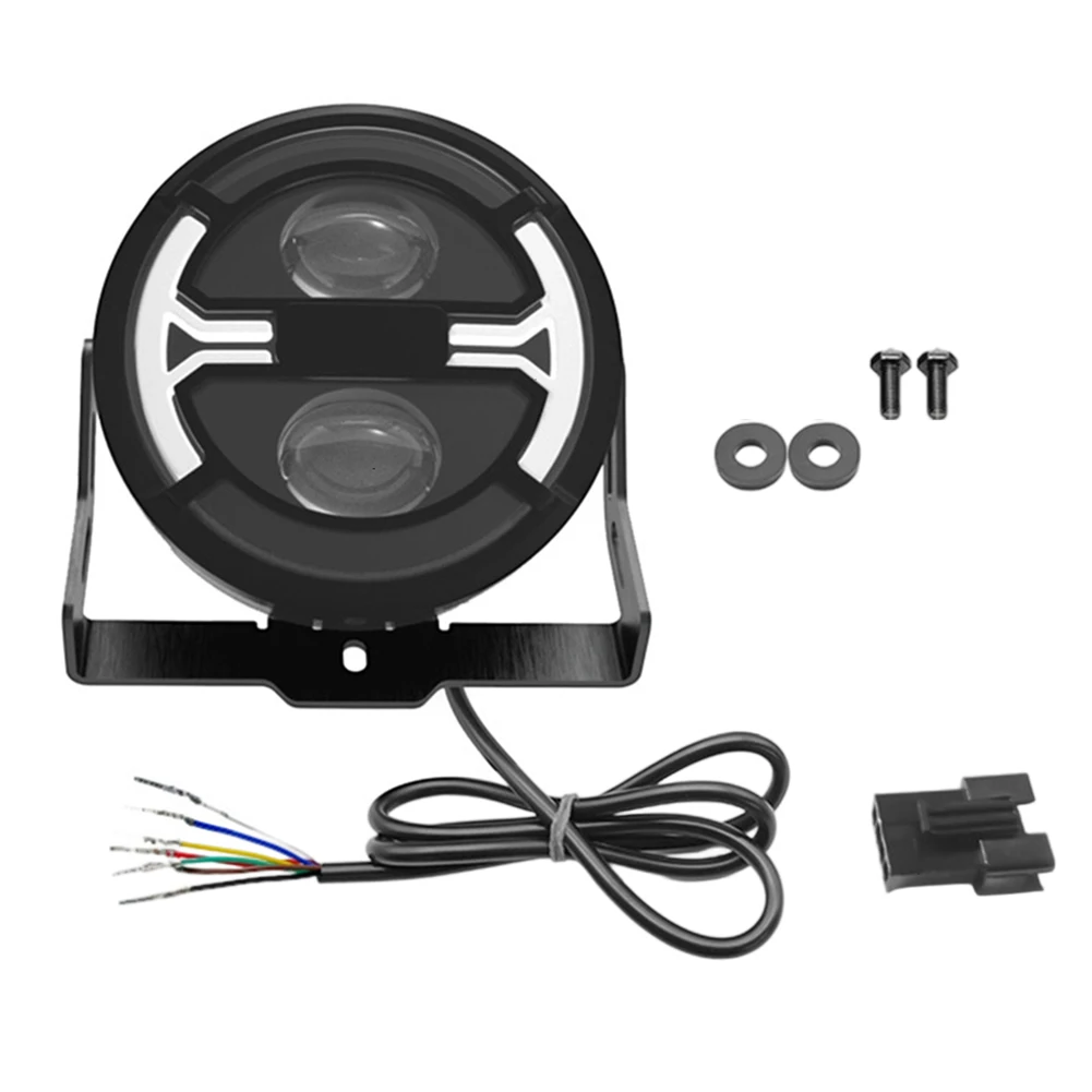 

36V 48V Headlight Electric Bike Headlight Long Lifespan LED Low Beam Brightness 207LUX Abs And Metal Material Battery