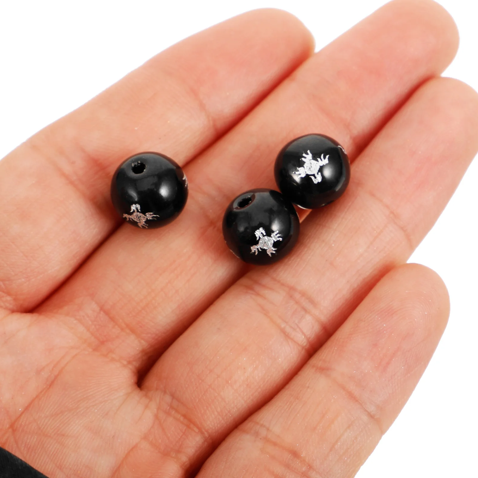 

39pcs Round Loose Spacer Bulk Gemstone Round Loose For Diy Jewelry Craft Dragon Beads Decor Spacer Beads Bulk