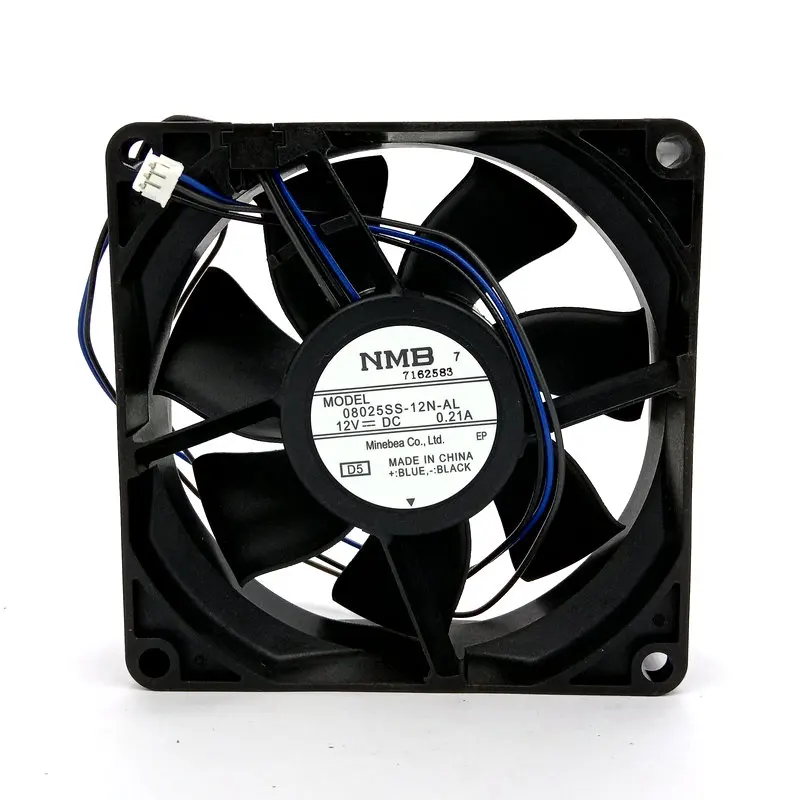 New Original  08025SS-12N-AL 12V 0.21A 80*80*25MM 8cm 3 lines Projector Cooling Fan