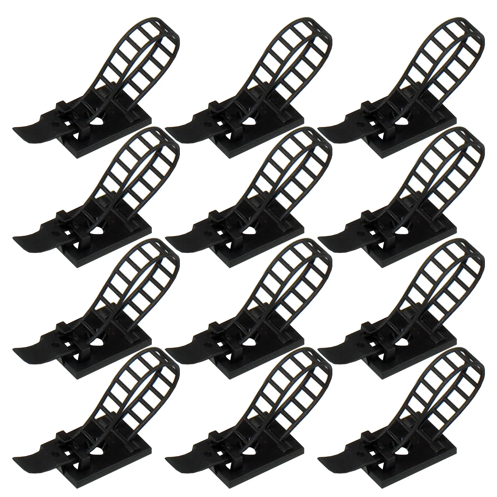 30 قطعة منظم ربط الكابل قابل للتعديل مشابك سلك ذاتية اللصق للإلكترونيات حامل إدارة الأسلاك القابل لإعادة الاستخدام لجدار المكتب