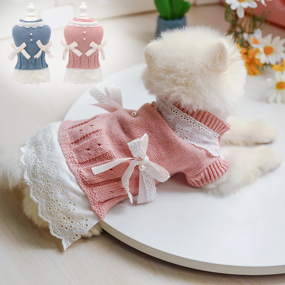 

Sweet Pet Dog Clothes For Small Dogs Cats Shih Tzu Yorkshire Costumes Coat Jacket Puppy Sweater Princess Pets Outfits